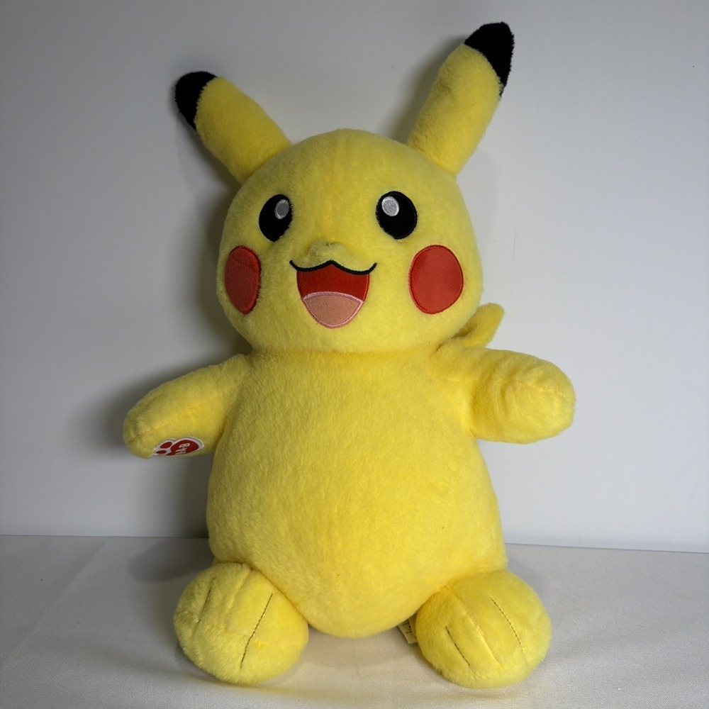 Build a Bear Workshop Pokemon Pikachu Plush Stuffed Animal Toy 17"